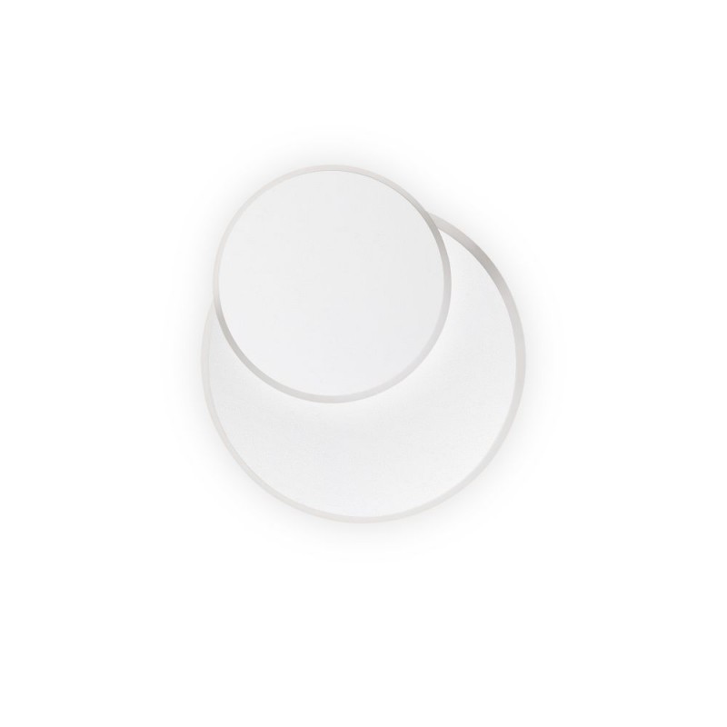IdealLux-259345 - Pouche - White ​Circular LED Wall Lamp