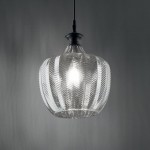 Lord - Black Pendant with Decorative Smoked Glass Lord - Black Pendant with Decorative Smoked Glass