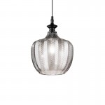 Lord - Black Pendant with Decorative Smoked Glass Lord - Black Pendant with Decorative Smoked Glass