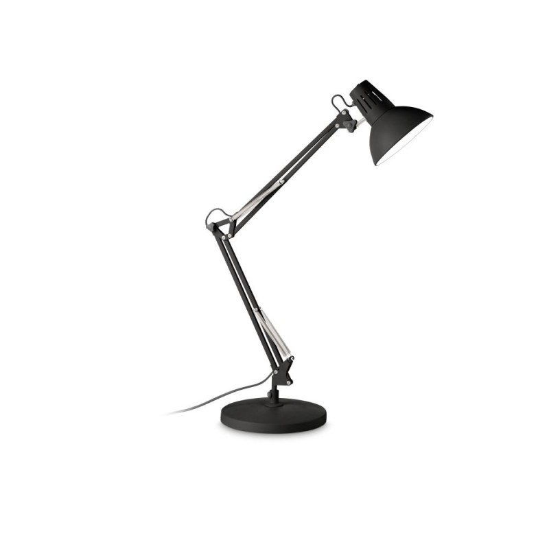 IdealLux-265278 - Wally - Black Adjustable Table Lamp