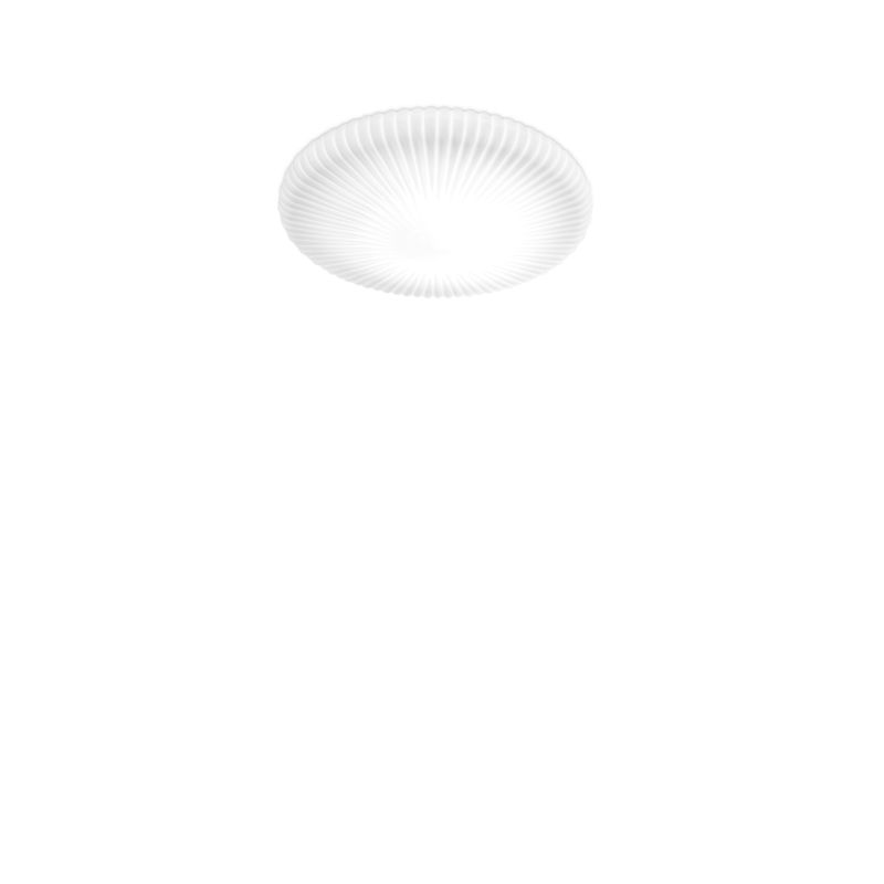 IdealLux-265803 - Atrium - Ribbed Opal Glass LED Flush ∅ 35