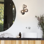 Perlage - Matt Black 3 Light Wall Lamp with Smoked Glass Perlage - Matt Black 3 Light Wall Lamp with Smoked Glass