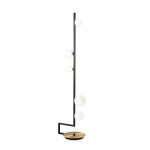 Birds - Black & Brass 5 Light Floor Lamp with White Glasses Birds - Black & Brass 5 Light Floor Lamp with White Glasses