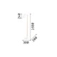 IdealLux-282084 - Axel - Black & Wooden Floor Lamp