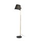 IdealLux-282084 - Axel - Black & Wooden Floor Lamp