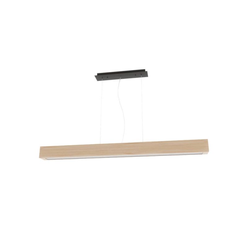 IdealLux-284460 - Craft - Wooden & Black Linear Profile