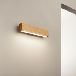 Craft - Wooden & Black LED Wall Lamp 40 cm Craft - Wooden & Black LED Wall Lamp 40 cm