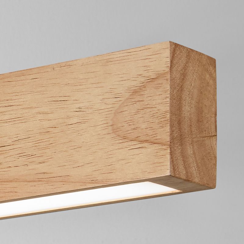 IdealLux-284491 - Craft - Wooden & Black Wall Lamp 60 cm