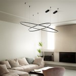 Oracle Slim - Black LED Pendant Ø 150 cm