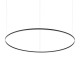 IdealLux-285061 - Oracle Slim - Black LED Pendant Ø 150 cm