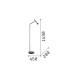 IdealLux-285337 - Diesis - Satin Nickel LED Floor Lamp