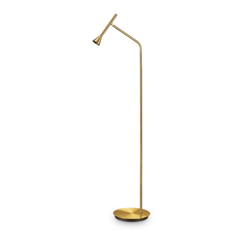 IdealLux-285344 - Diesis - Satin Brass LED Floor Lamp