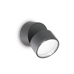 Omega - IP54 Anthracite LED Wall Lamp 3000K