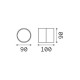 IdealLux-285481 - Omega - IP54 White LED Wall Lamp 4000K