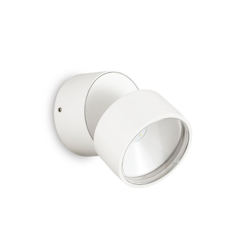 IdealLux-285481 - Omega - IP54 White LED Wall Lamp 4000K