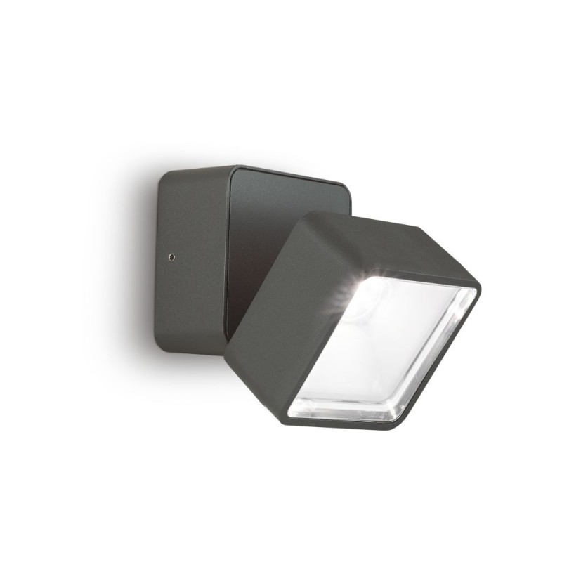 IdealLux-285511 - Omega - IP54 Anthracite LED Wall Lamp 4000K