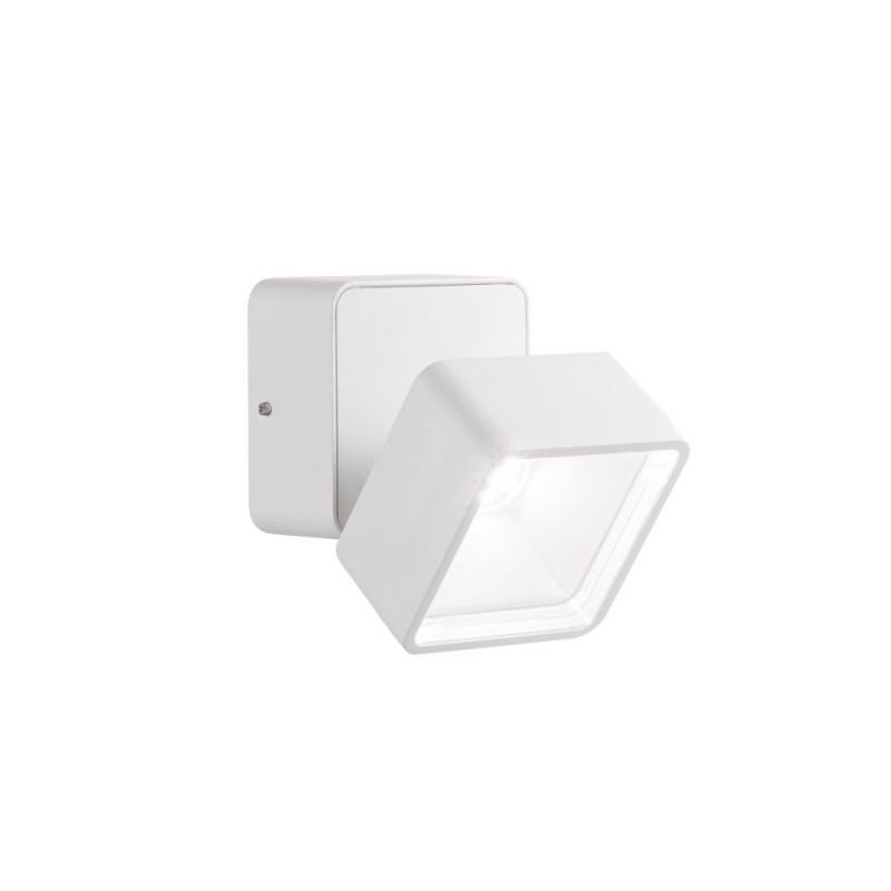 IdealLux-285528 - Omega - IP54 White LED Wall Lamp 4000K