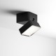 IdealLux-285535 - Omega - IP54 Black LED Wall Lamp 4000K