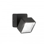 Omega - IP54 Black LED Wall Lamp 4000K