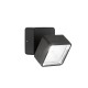 IdealLux-285535 - Omega - IP54 Black LED Wall Lamp 4000K