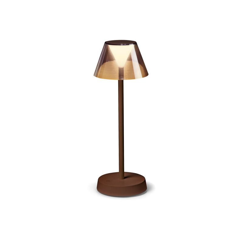 IdealLux-286747 - Lolita - Outdoor Coffee Rechargeable Table Lamp IP54