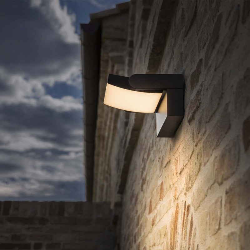 IdealLux-287706 - Swipe - Black Wall Lamp IP54