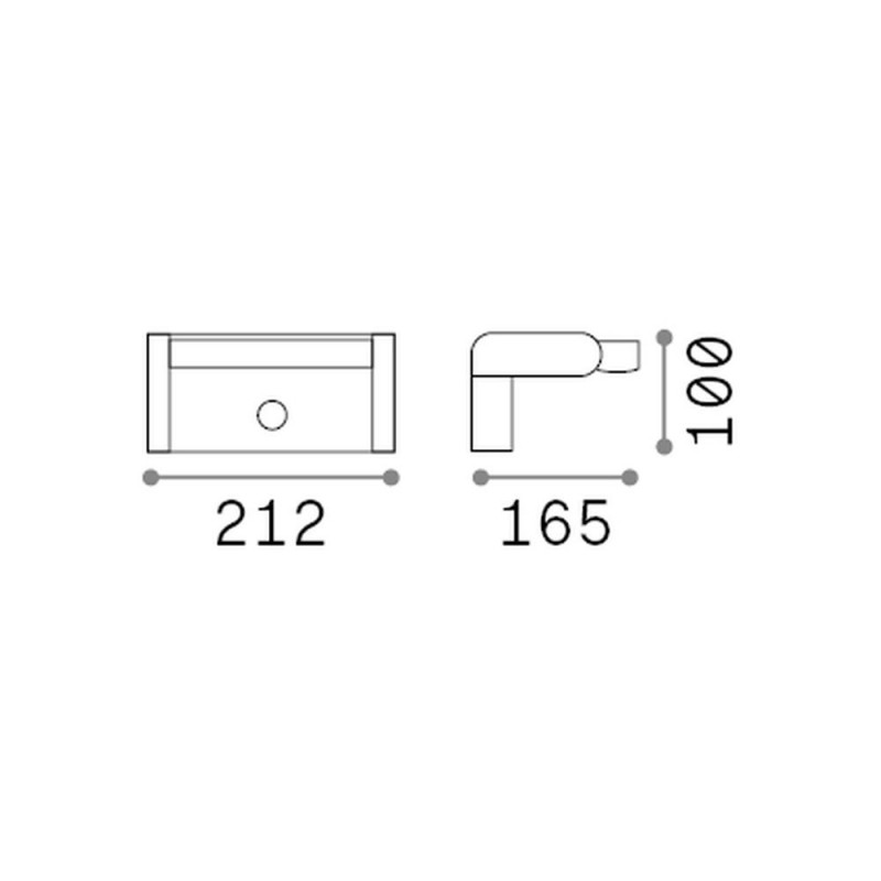 IdealLux-287720 - Swipe - White PIR Wall Lamp IP54