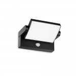 Swipe - Black PIR Wall Lamp IP54