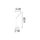 IdealLux-289151 - Pivot - Black CCT Desk Lamp