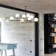 IdealLux-289489 - Gourmet - Black & Satin Brass 9 Light Centre Fitting with White Glass