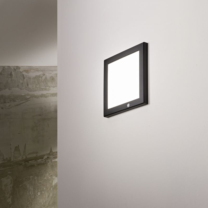 Ceiling Lights - Aura - LED Black Flush/Recessed Light with Sensor 22 cm IdealLux-290829 - Aura - LED Black Flush/Recessed Light with Sensor 22 cm