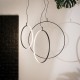 IdealLux-291345 - Circus - LED Black Pendant with White Diffuser Ø 44.5 cm