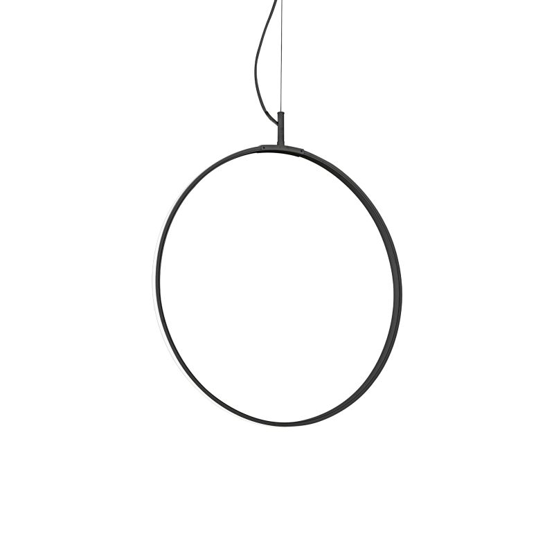 IdealLux-291345 - Circus - LED Black Pendant with White Diffuser Ø 44.5 cm