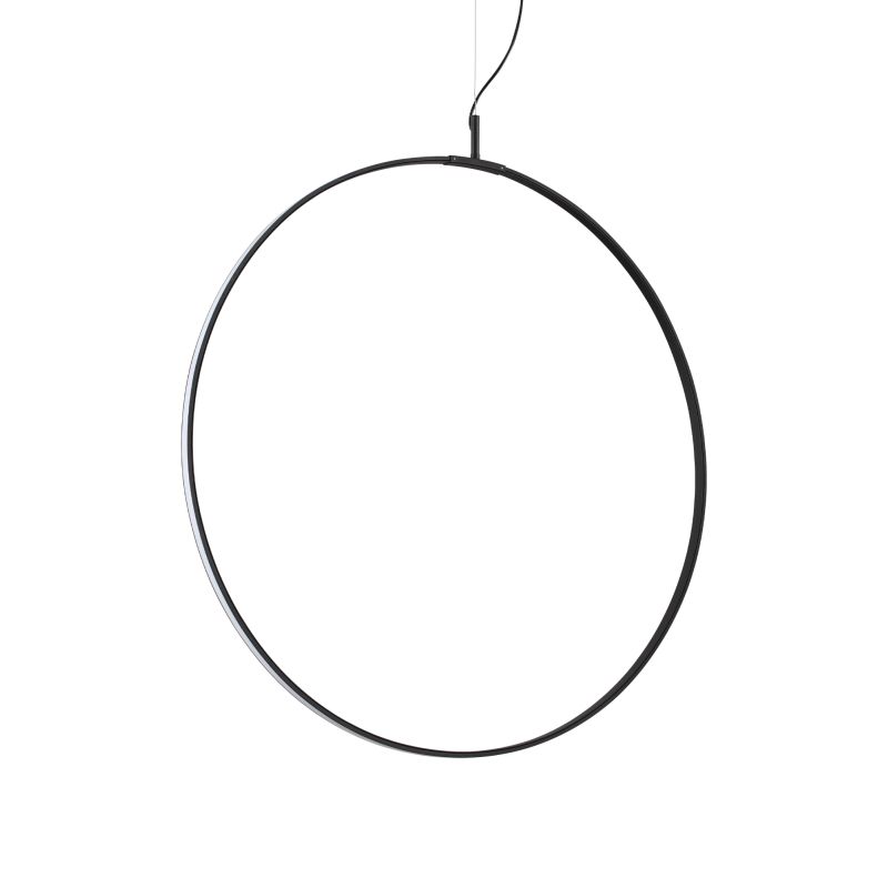 IdealLux-291406 - Circus - LED Black Pendant with White Diffuser Ø 74.5 cm