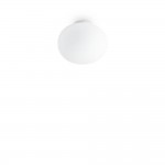 Cotton - White Semi Flush with White Glass ∅ 30 cm