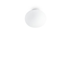 Cotton - White Semi Flush with White Glass ∅ 30 cm