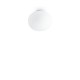 IdealLux-297743 - Cotton - White Semi Flush with White Glass ∅ 30 cm