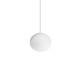 IdealLux-297781 - Cotton - White Pendant with White Glass ∅ 13 cm