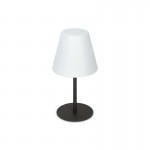 Arcadia - Outdoor Antracite Table Lamp with White Shade