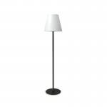 Arcadia - Outdoor Antracite Floor Lamp with White Shade