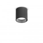 Nitro - Surface-Mounted Black Cylindrical LED Spotlight Ø 4 cm