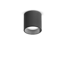 Nitro - Surface-Mounted Black Cylindrical LED Spotlight Ø 4 cm