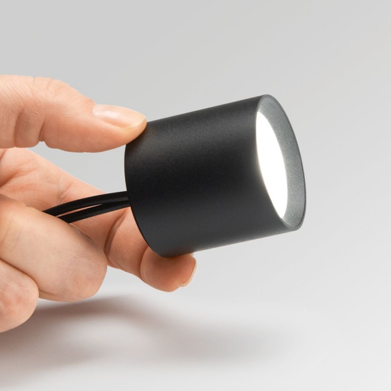 IdealLux-299402 - Nitro - Surface-Mounted Black Cylindrical LED Spotlight Ø 4 cm