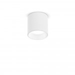 Nitro - Surface-Mounted White Cylindrical LED Spotlight Ø 4 cm