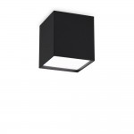 Kubiko - Surface-Mounted Black Square LED Spotlight 10 cm