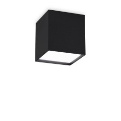 Kubiko - Surface-Mounted Black Square LED Spotlight 10 cm