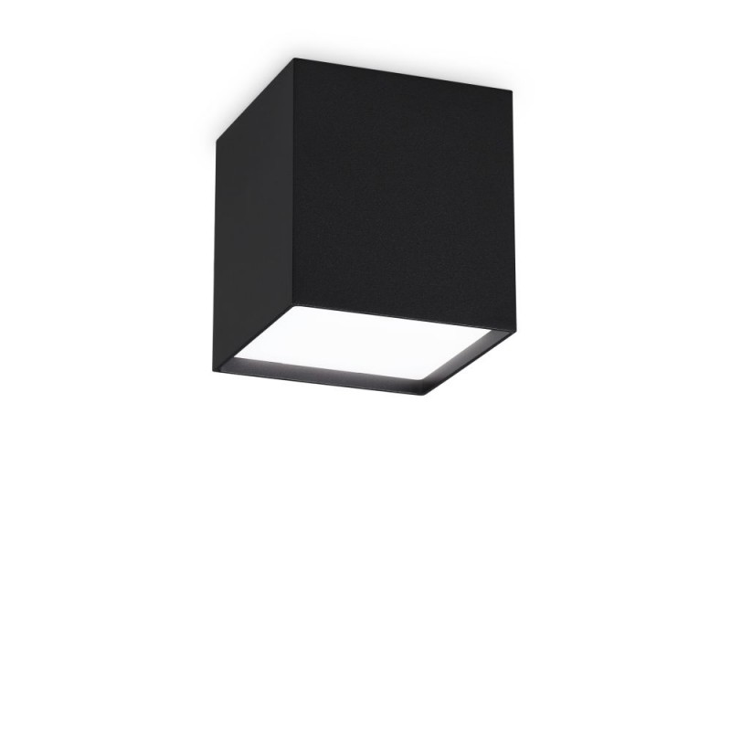 IdealLux-303314 - Kubiko - Surface-Mounted Black Square LED Spotlight 10 cm