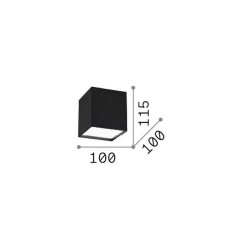 Kubiko - Surface-Mounted White Square LED Spotlight 10 cm