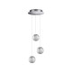 IdealLux-305295 - Diamond - Crystal Acrylic 3 Light LED Cluster Pendant