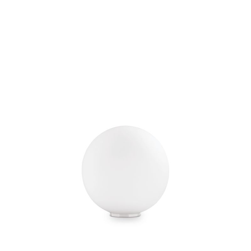 IdealLux-310817 - Mapa Bianco - White Table Lamp ∅ 10 with Globe Glass